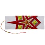 Pattern Tile Decorative Design Star Roll Up Canvas Pencil Holder (M)