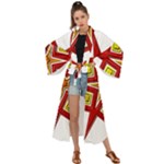 Pattern Tile Decorative Design Star Maxi Kimono
