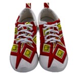 Pattern Tile Decorative Design Star Women Athletic Shoes