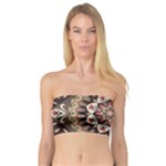 Seamless Pattern Floral Flower Bandeau Top