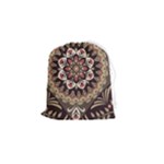 Seamless Pattern Floral Flower Drawstring Pouch (Small)