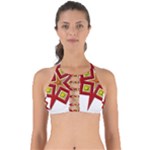 Pattern Tile Decorative Design Star Perfectly Cut Out Bikini Top