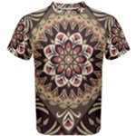 Seamless Pattern Floral Flower Men s Cotton T-Shirt