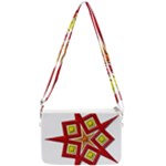 Pattern Tile Decorative Design Star Double Gusset Crossbody Bag