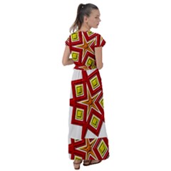 Flutter Sleeve Maxi Dress 