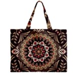 Seamless Pattern Floral Flower Zipper Mini Tote Bag