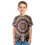 Seamless Pattern Floral Flower Kids  Sport Mesh T-Shirt