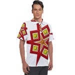 Pattern Tile Decorative Design Star Men s Polo T-Shirt