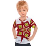 Pattern Tile Decorative Design Star Kids  Sports T-Shirt