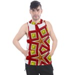 Pattern Tile Decorative Design Star Men s Sleeveless Hoodie