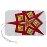 Pattern Tile Decorative Design Star Pen Storage Case (S)