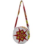 Pattern Tile Decorative Design Star Crossbody Circle Bag
