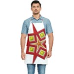 Pattern Tile Decorative Design Star Kitchen Apron