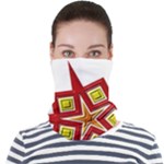 Pattern Tile Decorative Design Star Face Seamless Bandana (Adult)