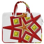 Pattern Tile Decorative Design Star MacBook Pro 13  Double Pocket Laptop Bag