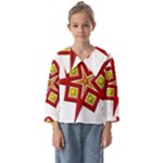 Pattern Tile Decorative Design Star Kids  Sailor Shirt