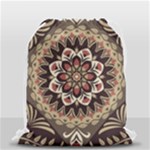 Seamless Pattern Floral Flower Drawstring Bag (Small)