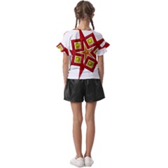 Kids  Cut Out Flutter Sleeves 