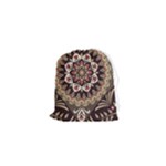 Seamless Pattern Floral Flower Drawstring Pouch (XS)
