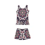 Seamless Pattern Floral Flower Kids  Boyleg Swimsuit