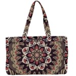 Seamless Pattern Floral Flower Canvas Work Bag