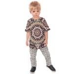 Seamless Pattern Floral Flower Kids  Raglan T-Shirt