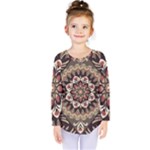 Seamless Pattern Floral Flower Kids  Long Sleeve T-Shirt