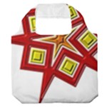 Pattern Tile Decorative Design Star Premium Foldable Grocery Recycle Bag
