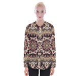 Seamless Pattern Floral Flower Womens Long Sleeve Shirt