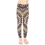 Seamless Pattern Floral Flower Kids  Leggings