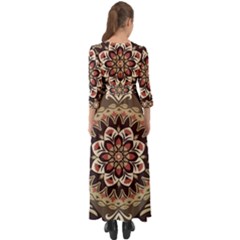Button Up Boho Maxi Dress 