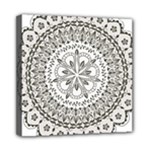 Vector Mandala Drawing Decoration Mini Canvas 8  x 8  (Stretched)