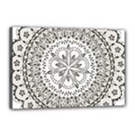 Vector Mandala Drawing Decoration Canvas 18  x 12  (Stretched)