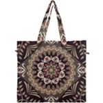 Seamless Pattern Floral Flower Canvas Travel Bag