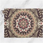 Seamless Pattern Floral Flower Canvas Cosmetic Bag (XXXL)