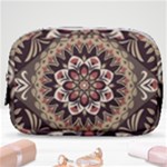 Seamless Pattern Floral Flower Make Up Pouch (Small)