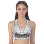 Vector Mandala Drawing Decoration Fitness Sports Bra