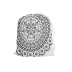 Vector Mandala Drawing Decoration Drawstring Pouch (Large)