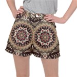 Seamless Pattern Floral Flower Women s Ripstop Shorts