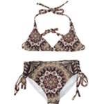 Seamless Pattern Floral Flower Kids  Classic Bikini Set