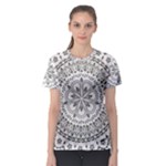 Vector Mandala Drawing Decoration Women s Sport Mesh T-Shirt