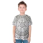 Vector Mandala Drawing Decoration Kids  Cotton T-Shirt