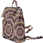 Seamless Pattern Floral Flower Buckle Everyday Backpack
