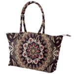 Seamless Pattern Floral Flower Canvas Shoulder Bag