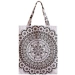 Vector Mandala Drawing Decoration Zipper Classic Tote Bag