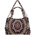 Seamless Pattern Floral Flower Double Compartment Shoulder Bag