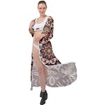 Seamless Pattern Floral Flower Maxi Chiffon Beach Wrap