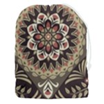 Seamless Pattern Floral Flower Drawstring Pouch (3XL)