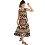 Seamless Pattern Floral Flower Summer Maxi Dress