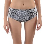 Vector Mandala Drawing Decoration Reversible Mid-Waist Bikini Bottoms